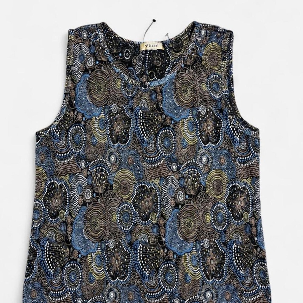 Plisse 90s shirred top